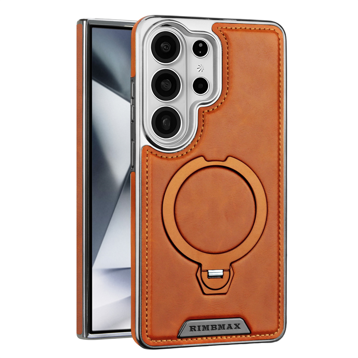 Phone Accessories Ring - Étui de téléphone en cuir PU