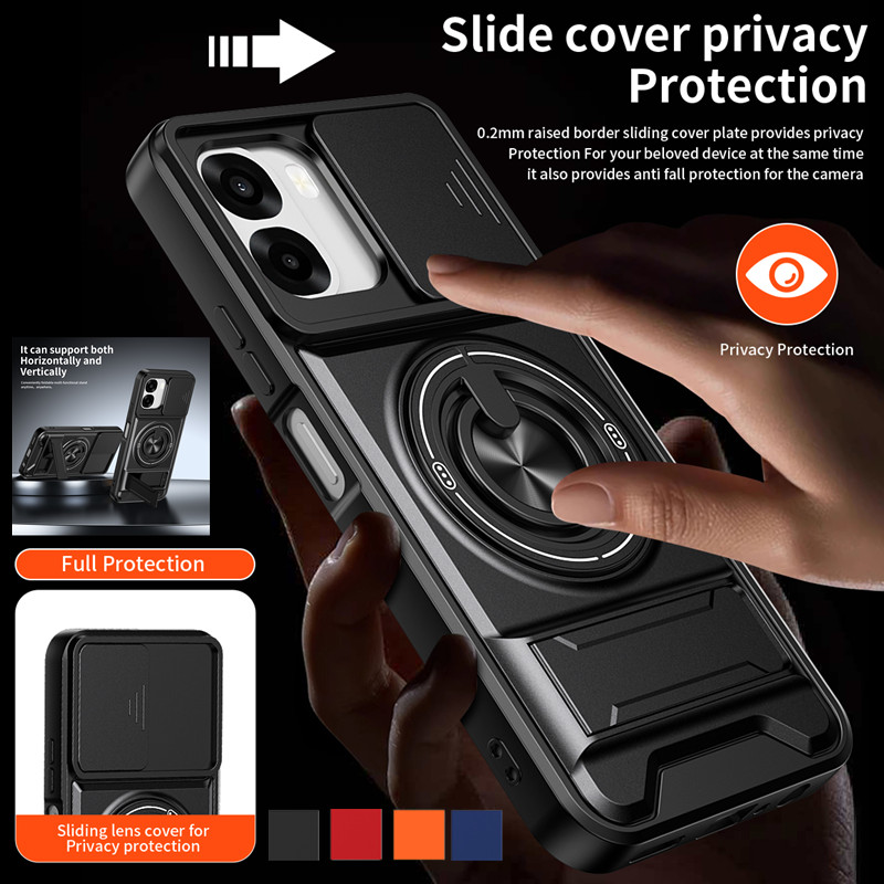 Phone Accessories Ring - Coque de téléphone blindée pour Oppo