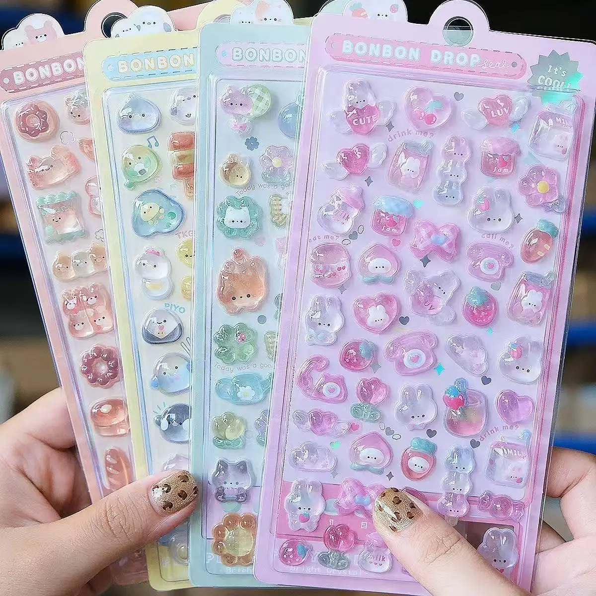 Phone Accessories Quotes - Autocollants en résine 3D Kawaii 2027,